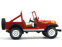 1980 Jeep CJ-7 red 1:18 MCG diecast Scale Model Car.