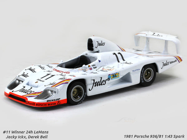 1981 Porsche 936/81 #11 Winner Le Mans 1:43 Spark diecast Scale Model Car.