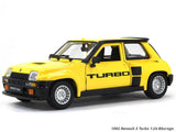 1982 Renault 5 Turbo yellow 1:24 Bburago diecast scale model car.
