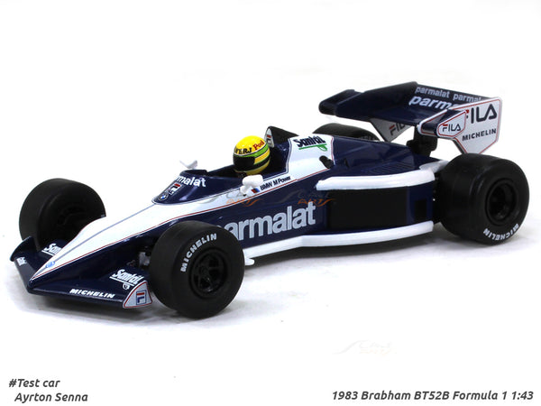 1983 Brabham BT52B Formula 1 Ayrton Senna 1:43 diecast Scale Model Car.