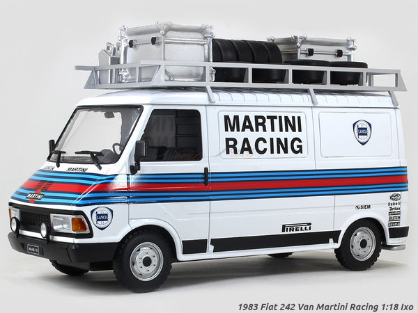 1983 Fiat 242 Van Martini Racing 1:18 IXO Scale Model Van miniature.