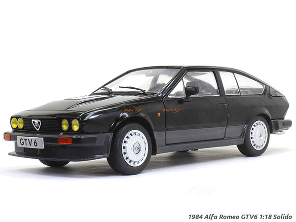 1984 Alfa Romeo GTV6 black 1:18 Solido diecast Scale Model Car.
