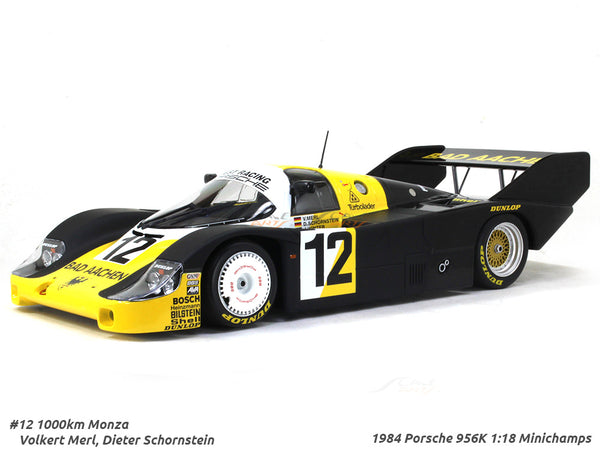 1984 Porsche 956K #12 1:18 Minichamps diecast scale model car.