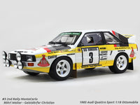 1985 Audi Quattro Sport #3 Rally MonteCarlo 1:18 Ottomobile scale model car