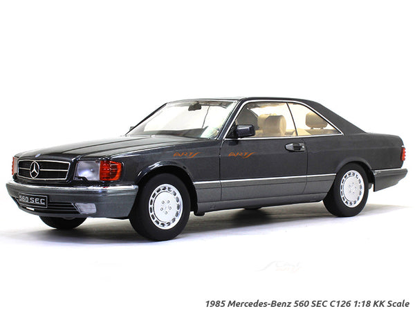 1985 Mercedes-Benz 560 SEC C126 1:18 KK Scale model car.