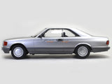 1985 Mercedes-Benz 560 SEC C126 silver 1:18 KK Scale diecast model car.