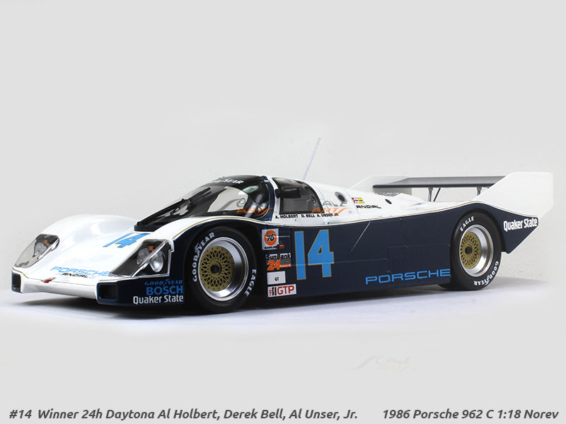1986 Porsche 962 C #14 1:18 Norev diecast scale model car | Scale