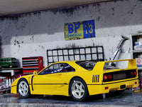 1987 Ferrari F40 1:18 GT Spirit scale model car.