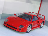 1987 Ferrari F40 red with Enzo figure 1:18 KK Scale diecast Scale Model Car.
