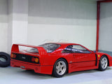 1987 Ferrari F40 red with Enzo figure 1:18 KK Scale diecast Scale Model Car.