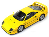 1987 Ferrari F40 yellow 1:18 KK Scale diecast Scale Model Car.