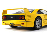 1987 Ferrari F40 yellow with Enzo figure 1:18 KK Scale diecast Scale Model Car.