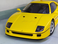 1987 Ferrari F40 yellow 1:18 KK Scale diecast Scale Model Car