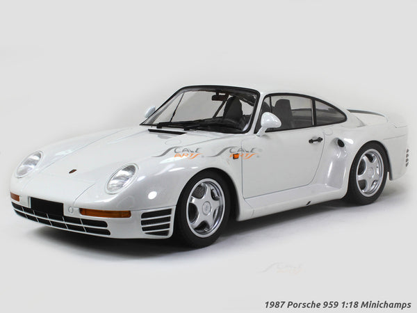 1987 Porsche 959 white 1:18 Minichamps diecast scale model car
