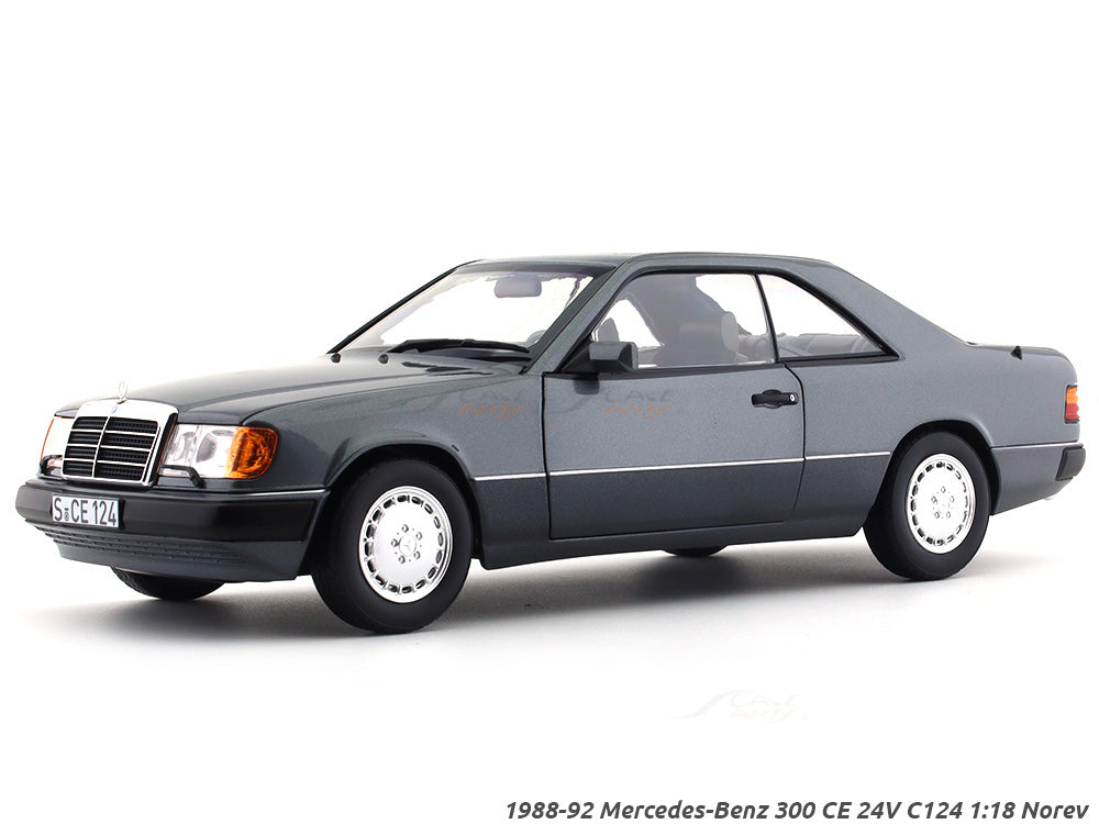 1988-92 Mercedes-Benz 300 CE 24V C124 pearl grey 1:18 Norev diecast Scale  Model collectible