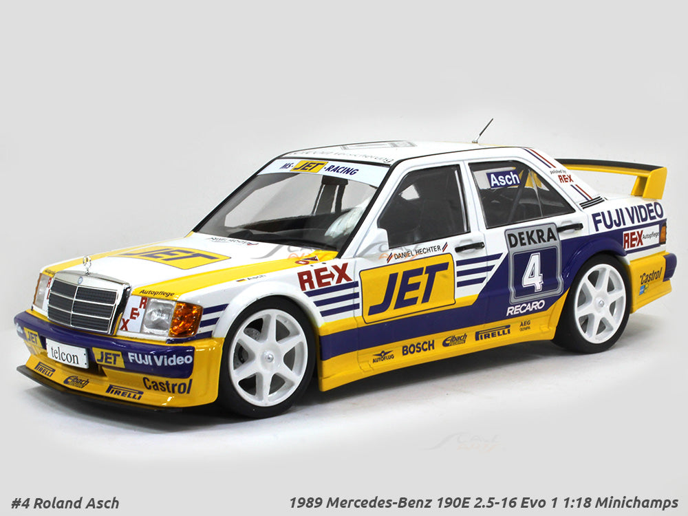 1989 Mercedes-Benz 190E 2.5 16 Evo 1 1:18 Minichamps diecast scale