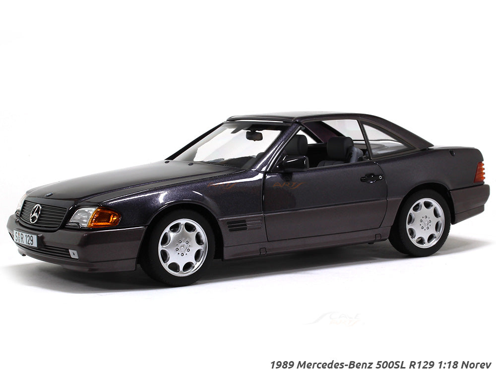 Modèle Réduit Solido Mercedes 500 SL Cabriolet 1989 - Échelle 1/43 - Noire