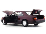 1990 Mercedes-Benz 300 CE-24 C124 maroon 1:18 Norev diecast scale model car collectible