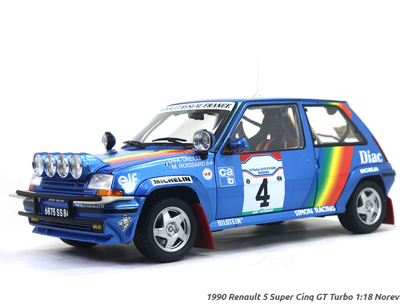 RENAULT 5 R5 super 5 gt turbo phase 1 1/18 1:18 norev new EUR 180,00 RENAULT 5 R5 super 5 gt turbo phase 1 1/18 1:18 norev new EUR 180,00