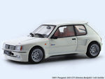 1991 Peugeot 205 GTI Dimma Bodykit white 1:43 Solido diecast scale model car