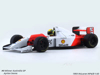 1993 McLaren MP4/8 Ayrton Senna 1:43 scale model car collectible