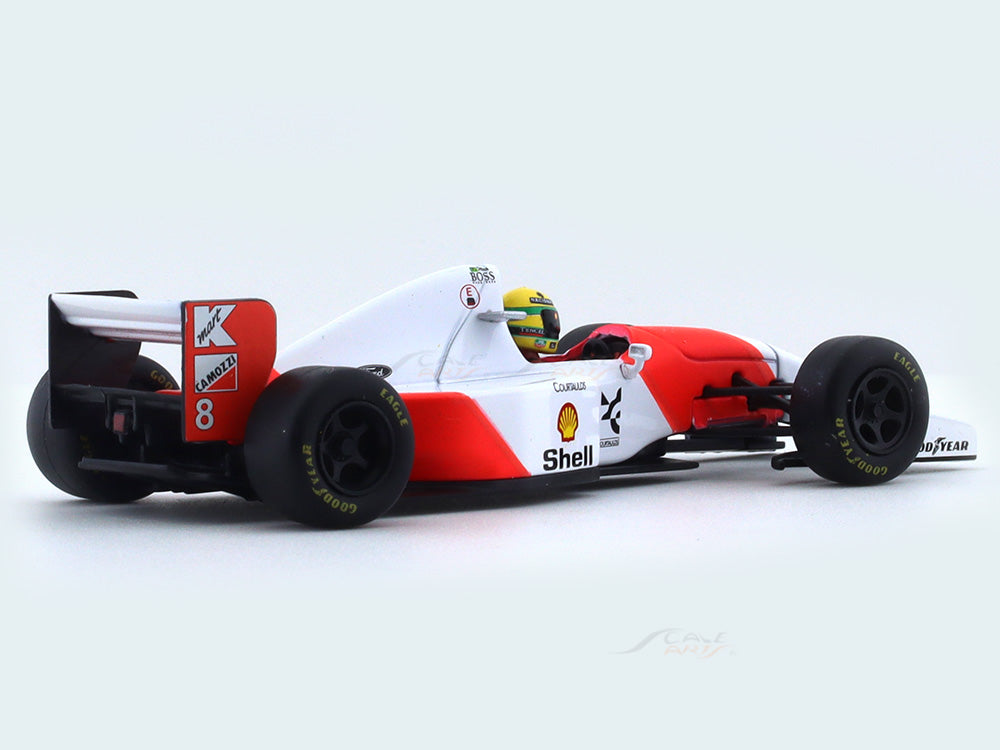 1993 McLaren MP4/8 Ayrton Senna 1:43 scale model car collectible