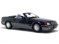 1993 Mercedes-Benz 500 SL R129 blue 1:18 KK Scale scale model car collectible.