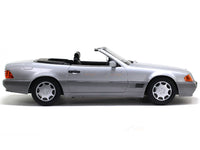 1993 Mercedes-Benz 500 SL R129 silver 1:18 KK Scale scale model car collectible.