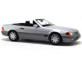 1993 Mercedes-Benz 500 SL R129 silver 1:18 KK Scale scale model car collectible.