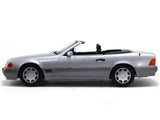 1993 Mercedes-Benz 500 SL R129 silver 1:18 KK Scale scale model car collectible.