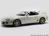1993 Toyota Supra MK IV white 1:18 Solido scale model car collectible.