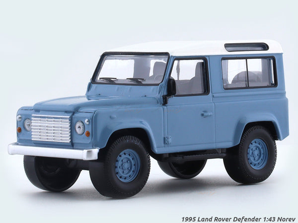 1995 Land Rover Defender blue 1:43 Norev scale model car collectible