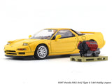 1997 Honda NSX NA2 Type S yellow 1:64 Hobby Japan diecast scale model