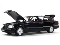 1997 Mercedes-Benz S600 W140 black 1:18 Norev diecast scale model car.