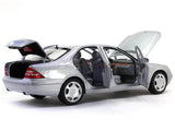 1998 Mercedes-Benz S Class S600 silver 1:18 Norev diecast scale model car collectible.