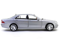 1998 Mercedes-Benz S Class S600 silver 1:18 Norev diecast scale model car collectible.