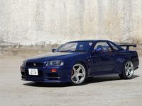 1999 Nissan Skyline GT-R R34 midnight purple 1:18 Solido diecast Scale Model car