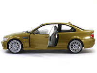 2000 BMW M3 E46 Coupe Phoenix Yellow 1:18 Solido scale model car collectible.
