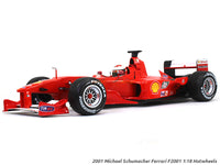2001 Michael Schumacher Ferrari F2001 1:18 Hotwheels diecast Scale Model Car.
