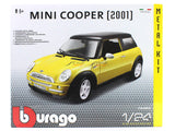 2001 Mini Cooper 1:24 Bburago Model Kit car diecast scale model.