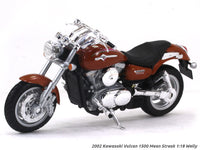 2002 Kawasaki Vulcan 1500 Mean Streak 1:18 Welly diecast Scale Model Bike.