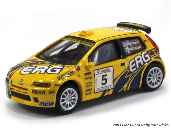 2003 Fiat Punto Rally 1:87 Ricko HO Scale Model car