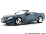 2003 Mercedes-Benz SL500 R230 blue 1:18 Norev diecast scale model car collectible