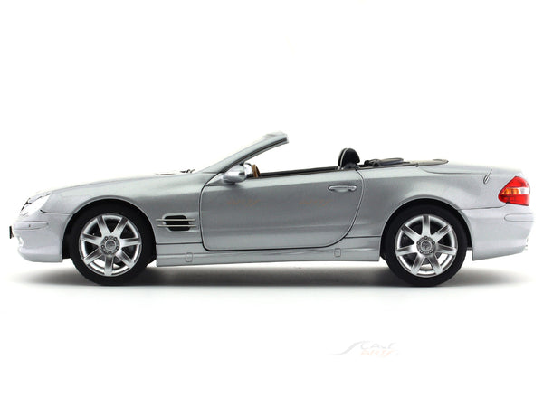 2003 Mercedes-Benz SL500 R230 silver 1:18 Norev diecast scale