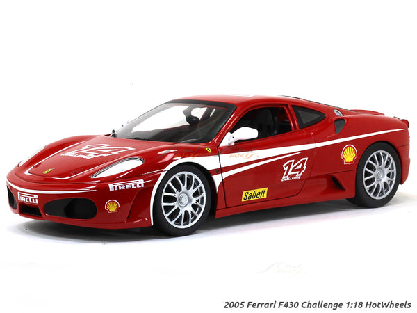 2005 Ferrari F430 Challenge 1:18 Hotwheels diecast scale model car.