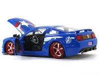 2006 Ford Mustang Captain America 1:24 Jada scale model car.