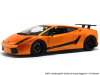 2007 Lamborghini Gallardo Superleggera orange 1:18 Maisto diecast Scale Model car.