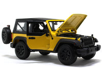 2014 Jeep Wrangler yellow 1:18 Maisto diecast Scale Model car.