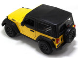 2014 Jeep Wrangler yellow 1:18 Maisto diecast Scale Model car.