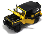 2014 Jeep Wrangler yellow 1:18 Maisto diecast Scale Model car.